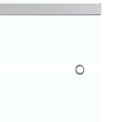 Sliding Door ESG Glass and Aluminium 76x212 cm Silver