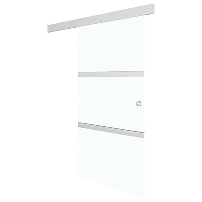 Sliding Door with Soft Stops ESG Glass and Aluminium 76x205 cm