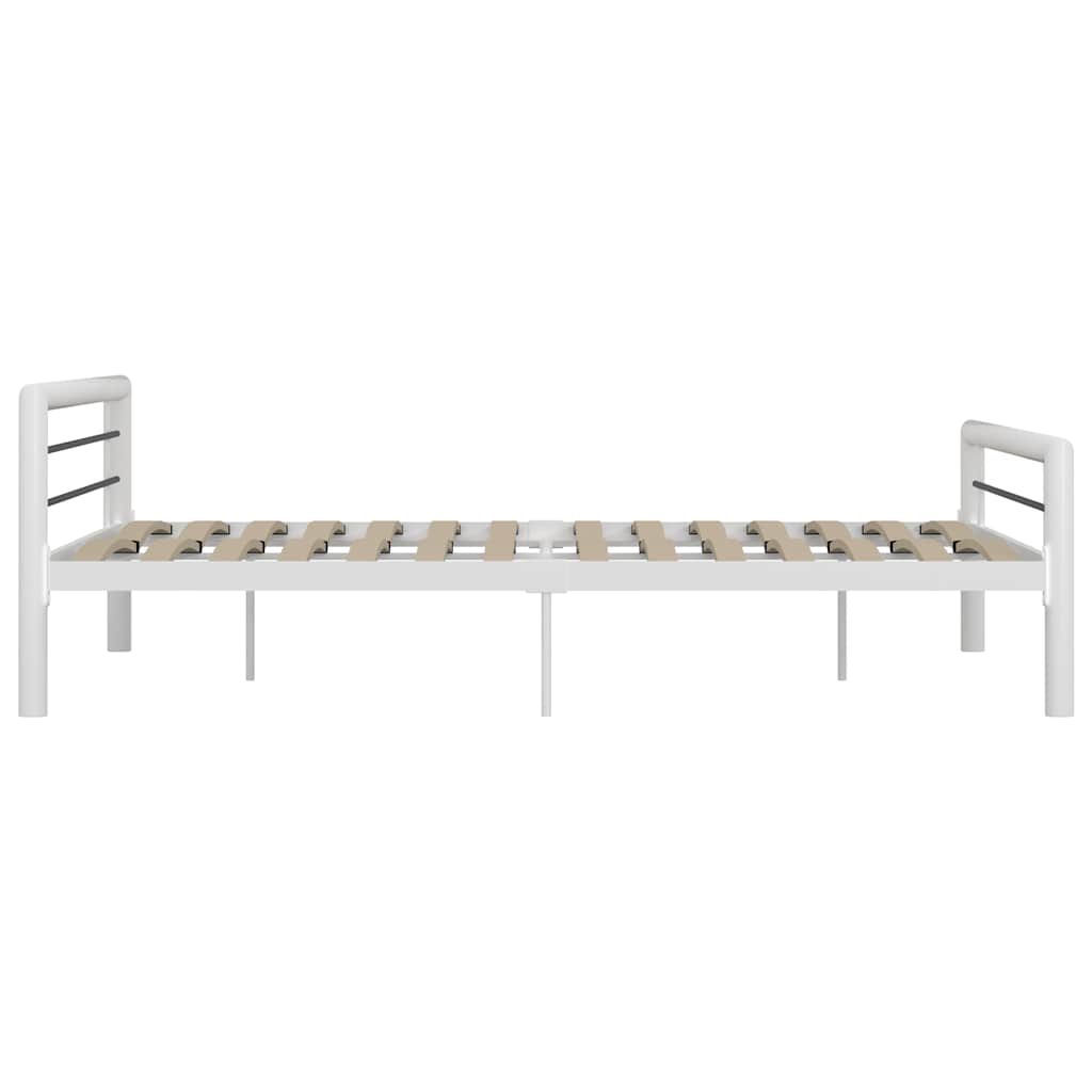 Bed Frame | White and Black | Metal | Super King |  Durable  | Bed Frame