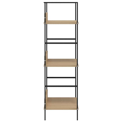 3-Layer Book Shelf Oak 60x27.6x90.5 cm Engineered Wood