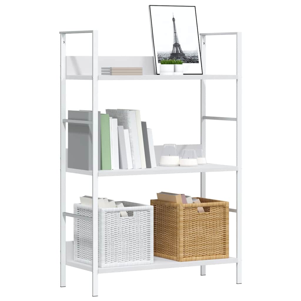 3-Layer Book Shelf White 60x27.6x90.5 cm Engineered Wood