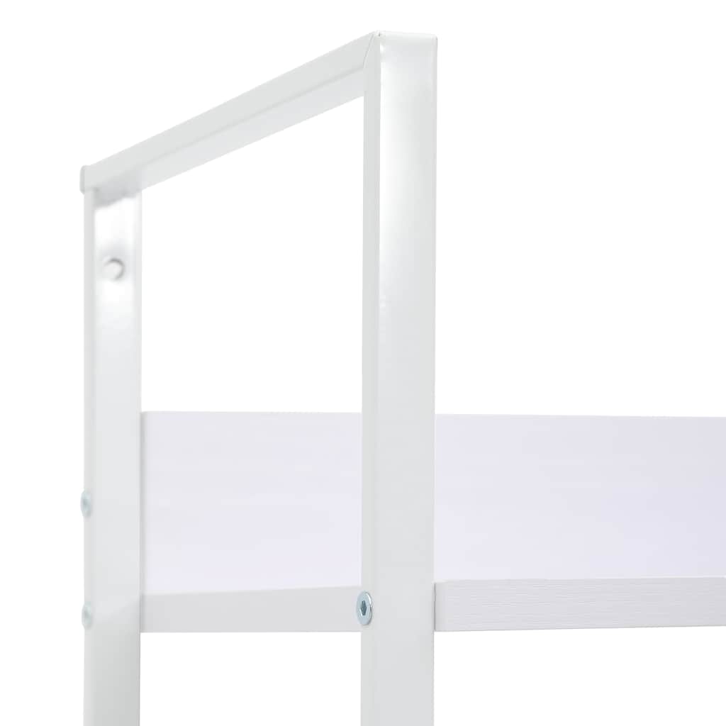288220 vidaXL 3-Layer Book Shelf White 60x27,6x90,5 cm Engineered Wood