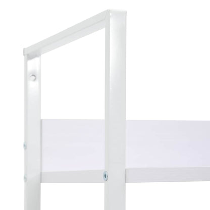288220 vidaXL 3-Layer Book Shelf White 60x27,6x90,5 cm Engineered Wood