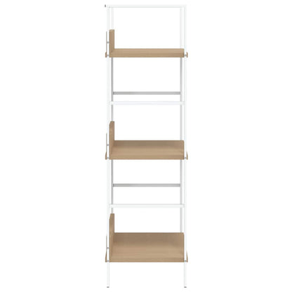 3-Layer Book Shelf Oak 60x27.6x90.5 cm Engineered Wood
