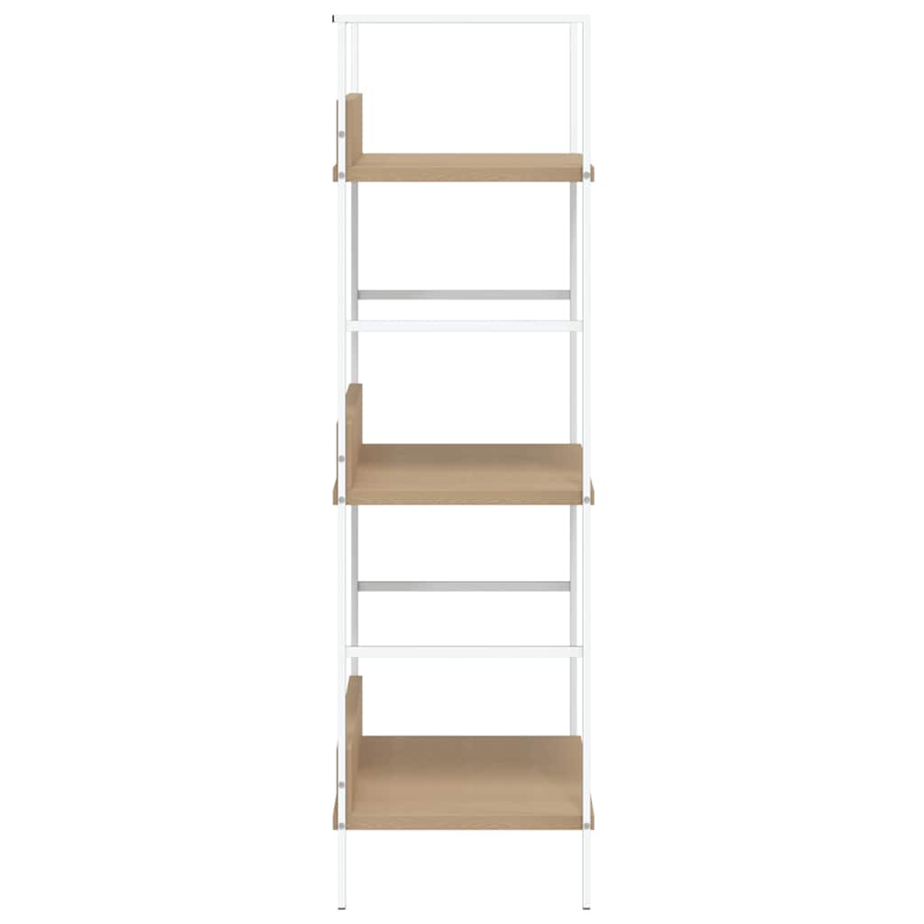 3-Layer Book Shelf Oak 60x27.6x90.5 cm Engineered Wood
