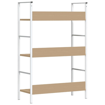 3-Layer Book Shelf Oak 60x27.6x90.5 cm Engineered Wood