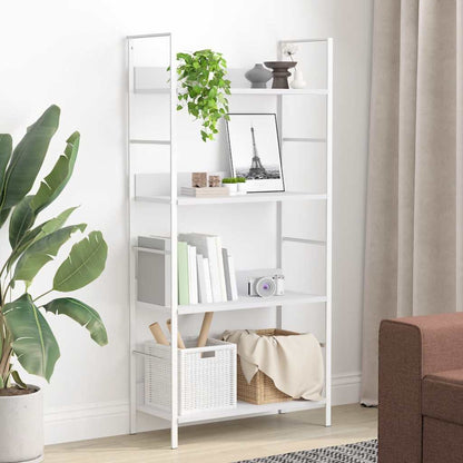 4-Layer Book Shelf White 60x27.6x124.5 cm Engineered Wood