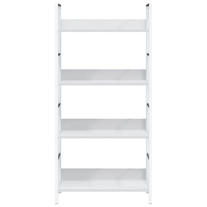 4-Layer Book Shelf White 60x27.6x124.5 cm Engineered Wood