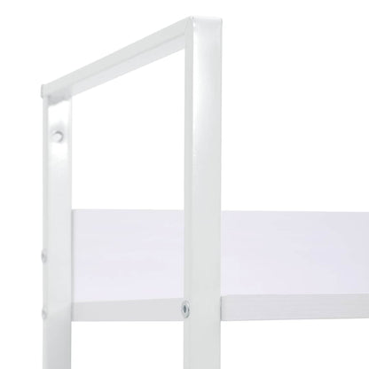 4-Layer Book Shelf White 60x27.6x124.5 cm Engineered Wood