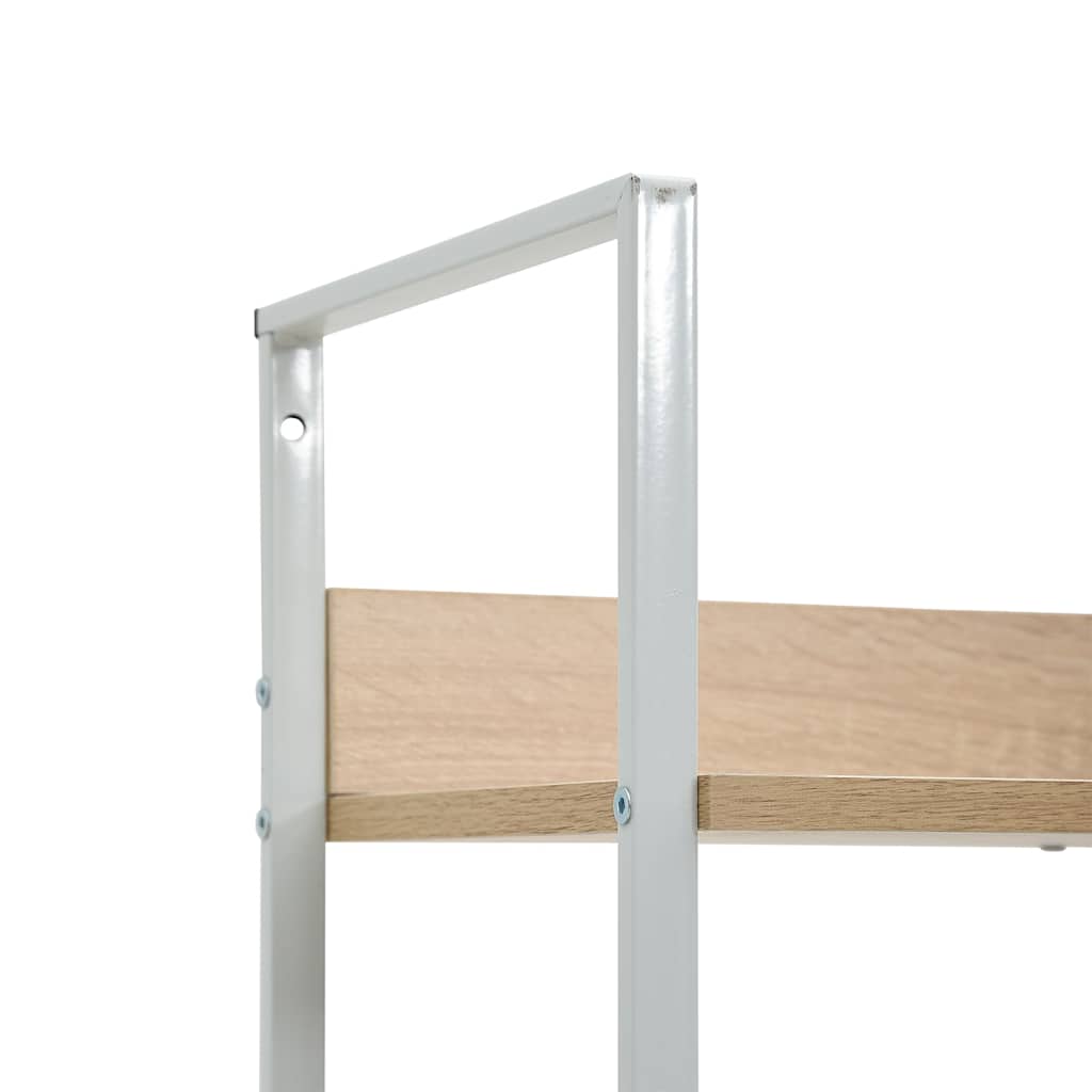288225 vidaXL 4-Layer Book Shelf Oak 60x27,6x124,5 cm Engineered Wood