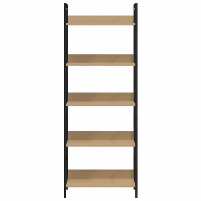288227 vidaXL 5-Layer Book Shelf Oak 60x27,6x158,5 cm Engineered Wood