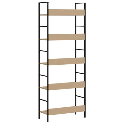 288227 vidaXL 5-Layer Book Shelf Oak 60x27,6x158,5 cm Engineered Wood