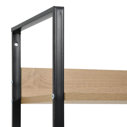 288227 vidaXL 5-Layer Book Shelf Oak 60x27,6x158,5 cm Engineered Wood