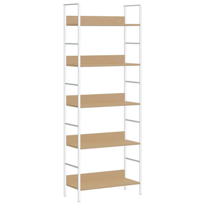 288229 vidaXL 5-Layer Book Shelf Oak 60x27,6x158,5 cm Engineered Wood