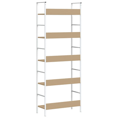 5-Layer Book Shelf Oak 60x27.6x158.5 cm Engineered Wood