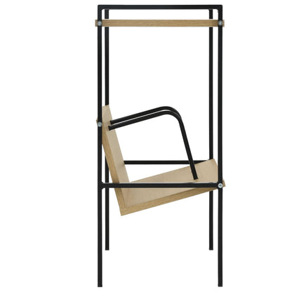Book Shelf | Black and Oak | Engineered wood, Steel | Compact