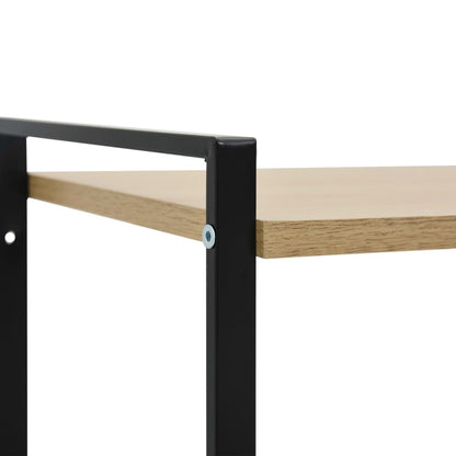 Book Shelf | Black and Oak | Engineered wood, Steel | Compact
