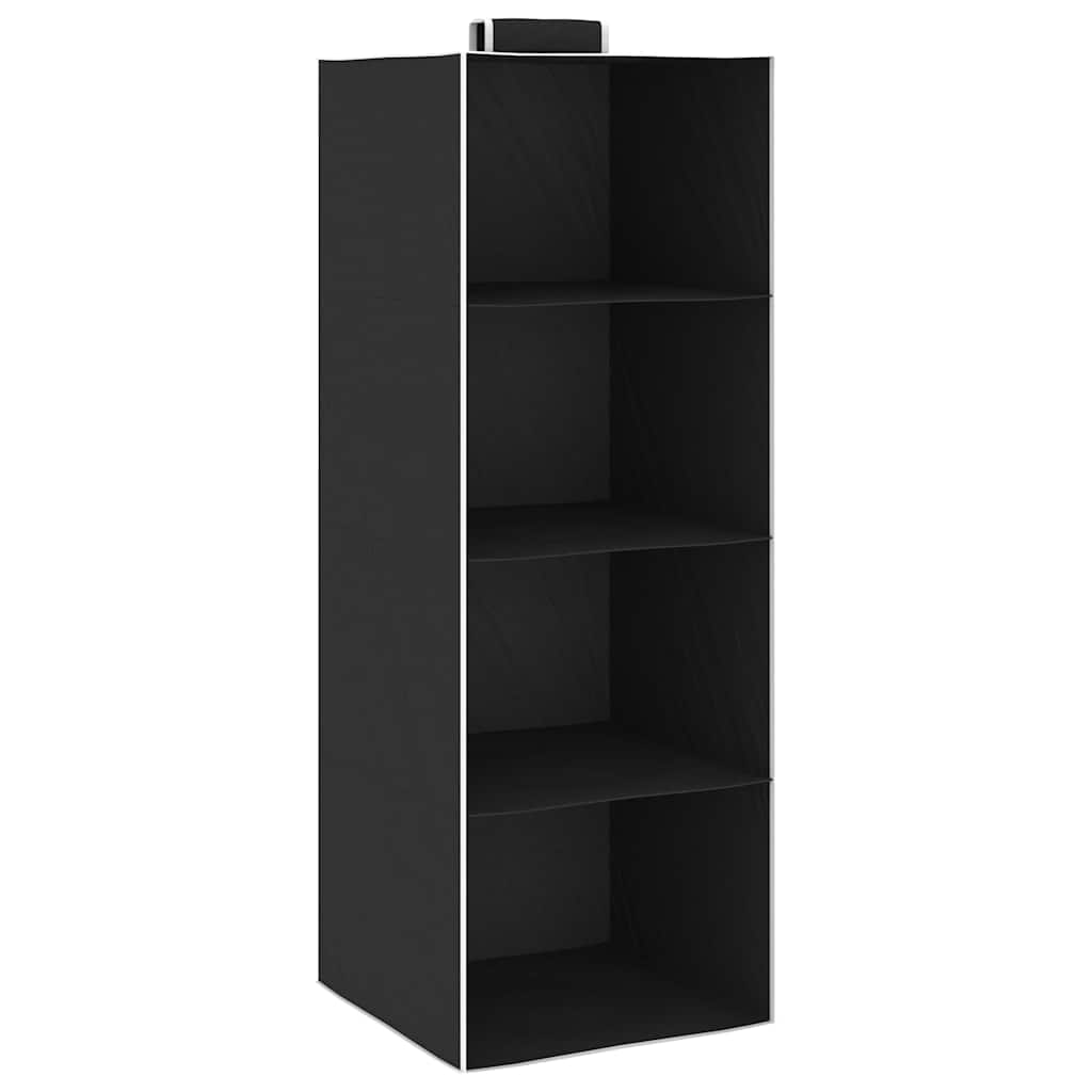 Hanging Closet Organisers 2 pcs with 4 Shelves Fabric