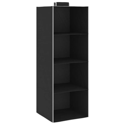 Hanging Closet Organisers 2 pcs with 4 Shelves Fabric