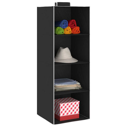Hanging Closet Organisers 2 pcs with 4 Shelves Fabric