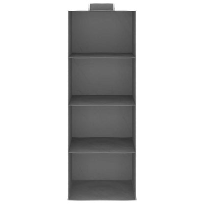 Hanging Closet Organisers 2 pcs with 4 Shelves Fabric