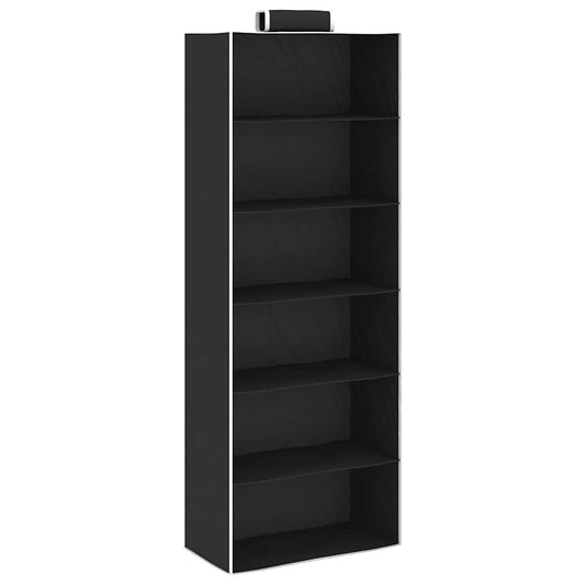 Hanging Closet Organisers 2 pcs with 6 Shelves Fabric