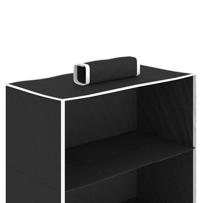 Hanging Closet Organisers 2 pcs with 6 Shelves Fabric