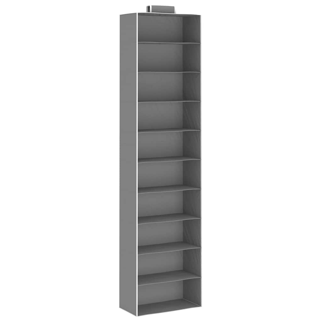 Hanging Closet Organisers 2 pcs with 10 Shelves Fabric