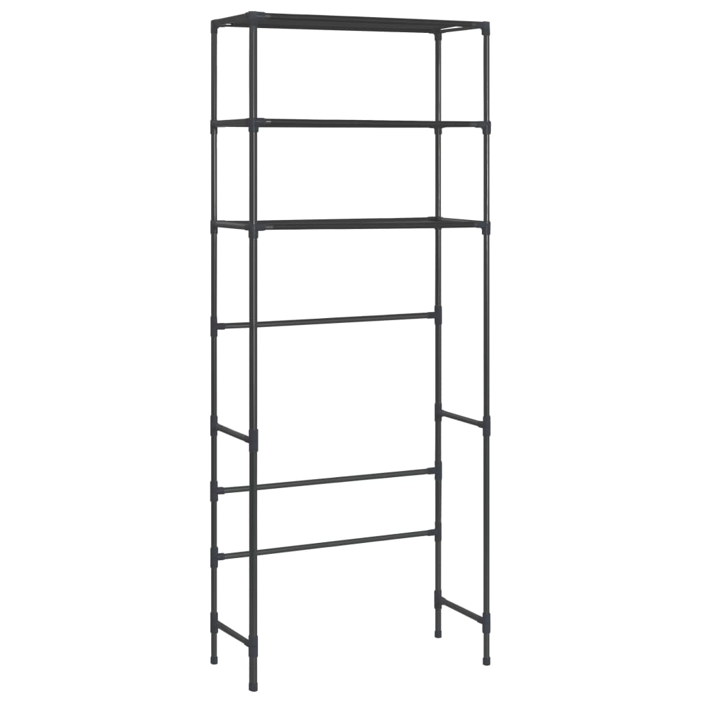 Storage Shelf | Black | Stainless Steel, Plastic, Non-woven Fabric