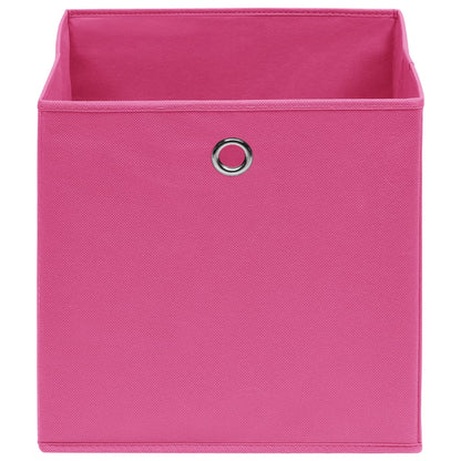 Storage Boxes 4 pcs Pink 32x32x32 cm Fabric