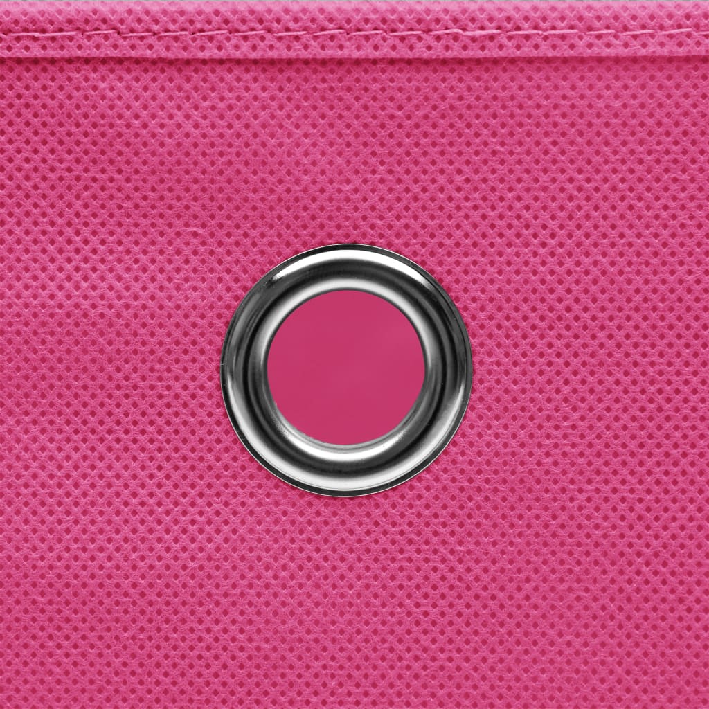 Storage Boxes 4 pcs Pink 32x32x32 cm Fabric