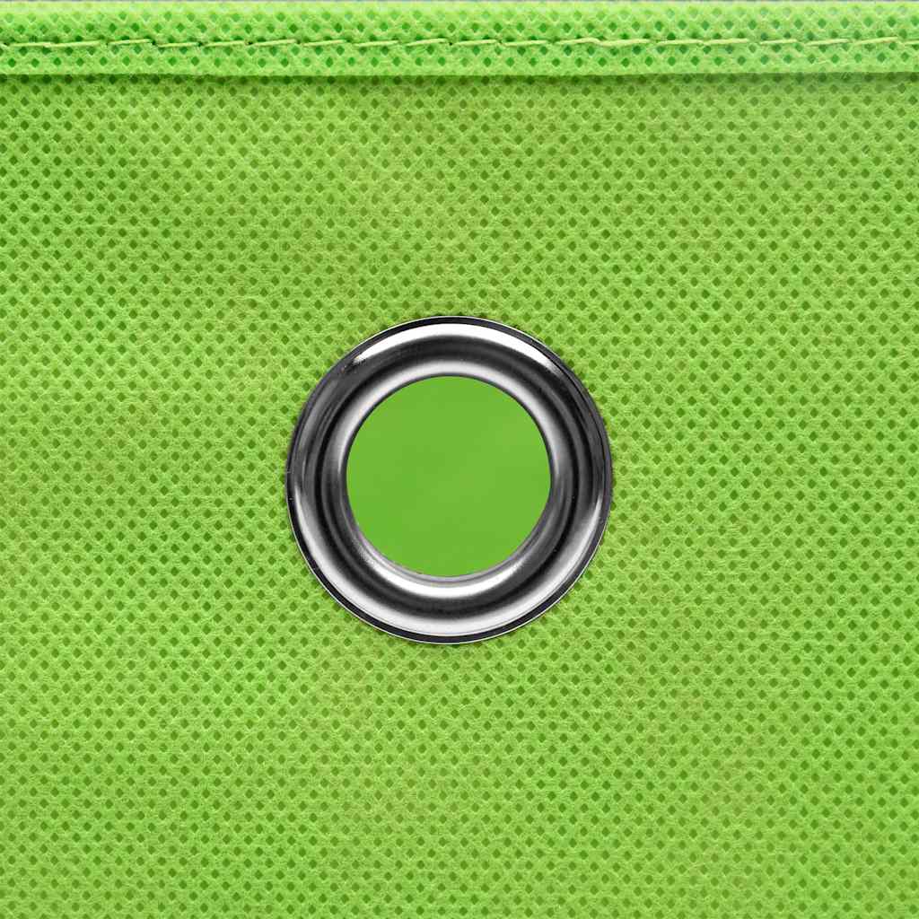 Storage Box | Set of 10 | Green | Non-woven fabric (100% polyester)