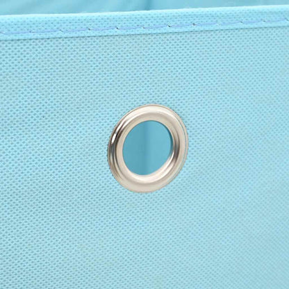 Storage Box | Set of 4 | Baby Blue | Non-Woven Fabric (100% Polyester)