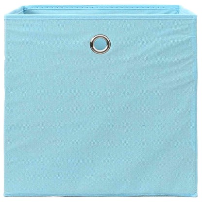 Storage Box |  Set of 10 | Baby blue | Non-woven fabric (100% polyester)