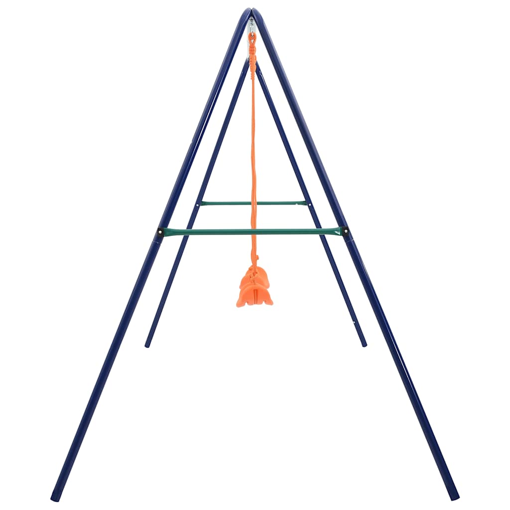 92318 vidaXL Swing Set with 2 Seats Steel