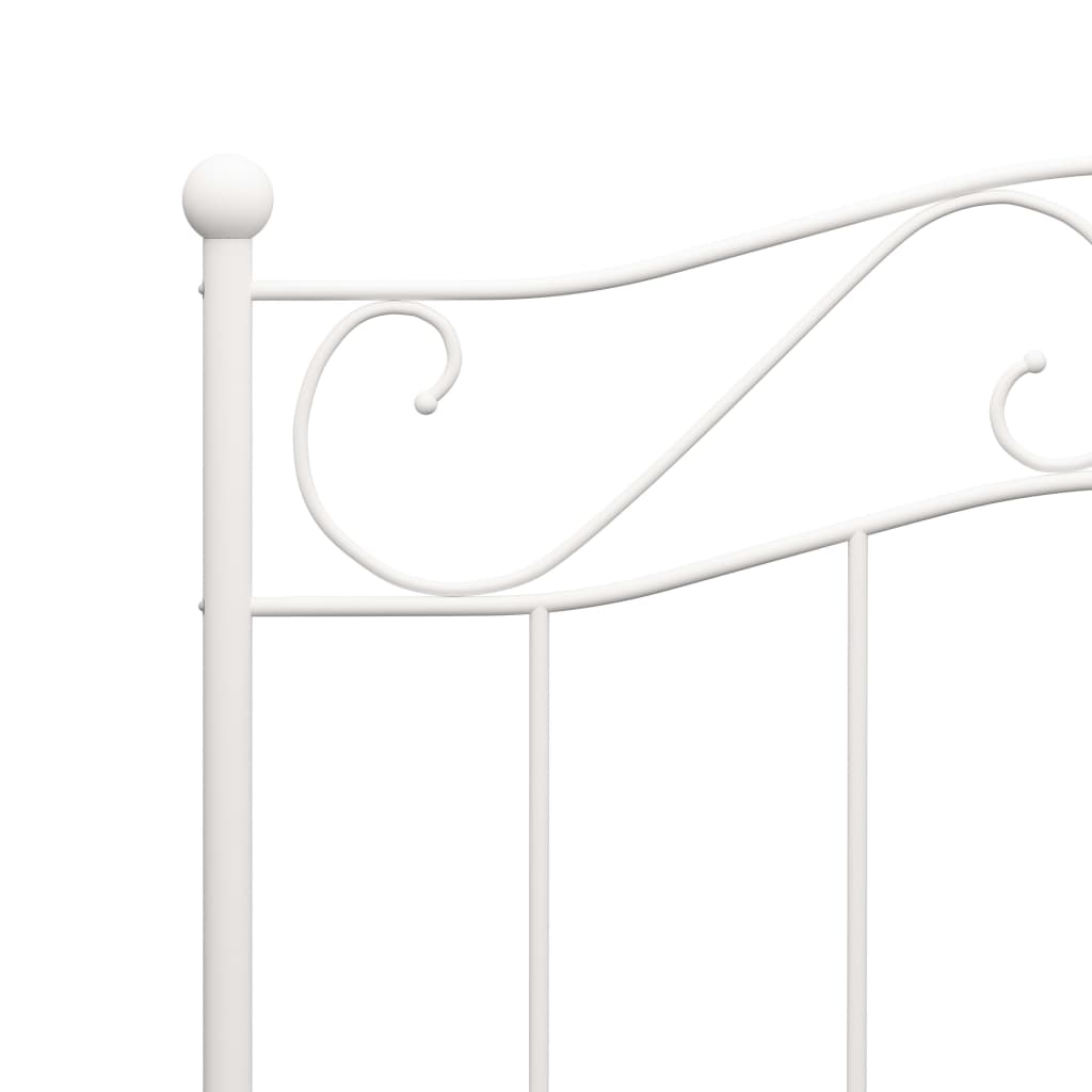 Bed Frame | White | Metal | Single |  Durable  | Bed Frame | Rectangular