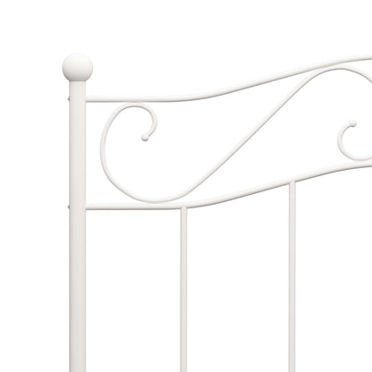 Bed Frame | White | Metal | Single |  Durable  | Bed Frame | Rectangular