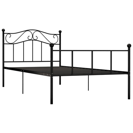 Bed Frame | Black | Metal | Single | Durable | Bed Frame | Rectangular