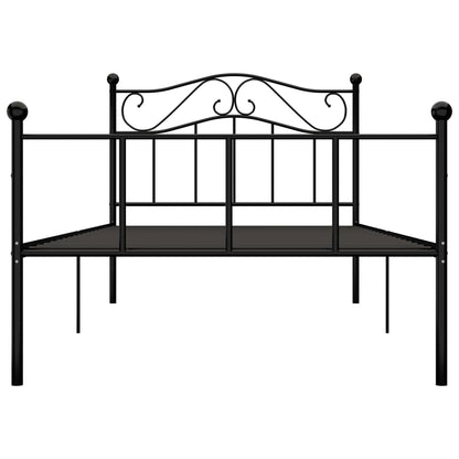 Bed Frame | Black | Metal | Single | Durable | Bed Frame | Rectangular