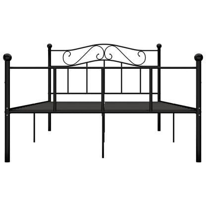 Bed Frame | Black | Metal | 120 x 200 cm | Durable | Bed Frame