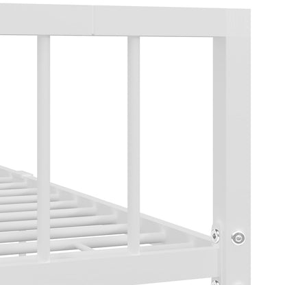 Bed Frame | White | Metal | 120 x 200 cm | Durable | Bed Frame