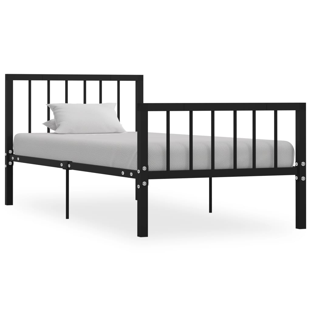 Bed Frame | Black | Metal | Single | Sturdy | Bed Frame | Rectangular
