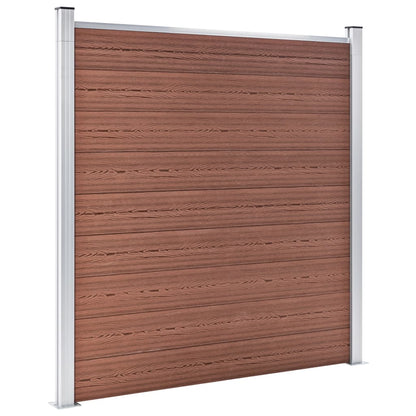 Garden Fence WPC 1218x186 cm Brown