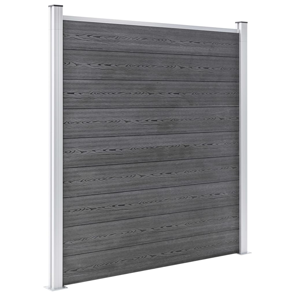 Garden Fence WPC 1391x186 cm Grey