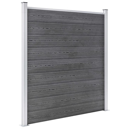 Garden Fence WPC 1391x186 cm Grey