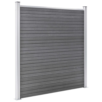 Garden Fence WPC 1391x186 cm Grey