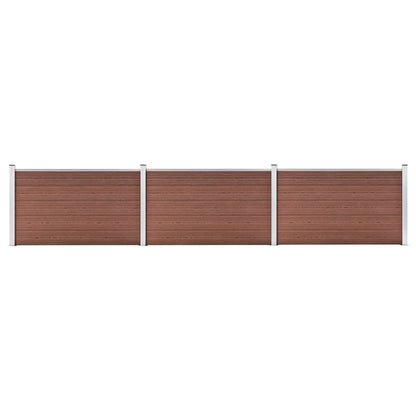 Garden Fence WPC 526x106 cm Brown