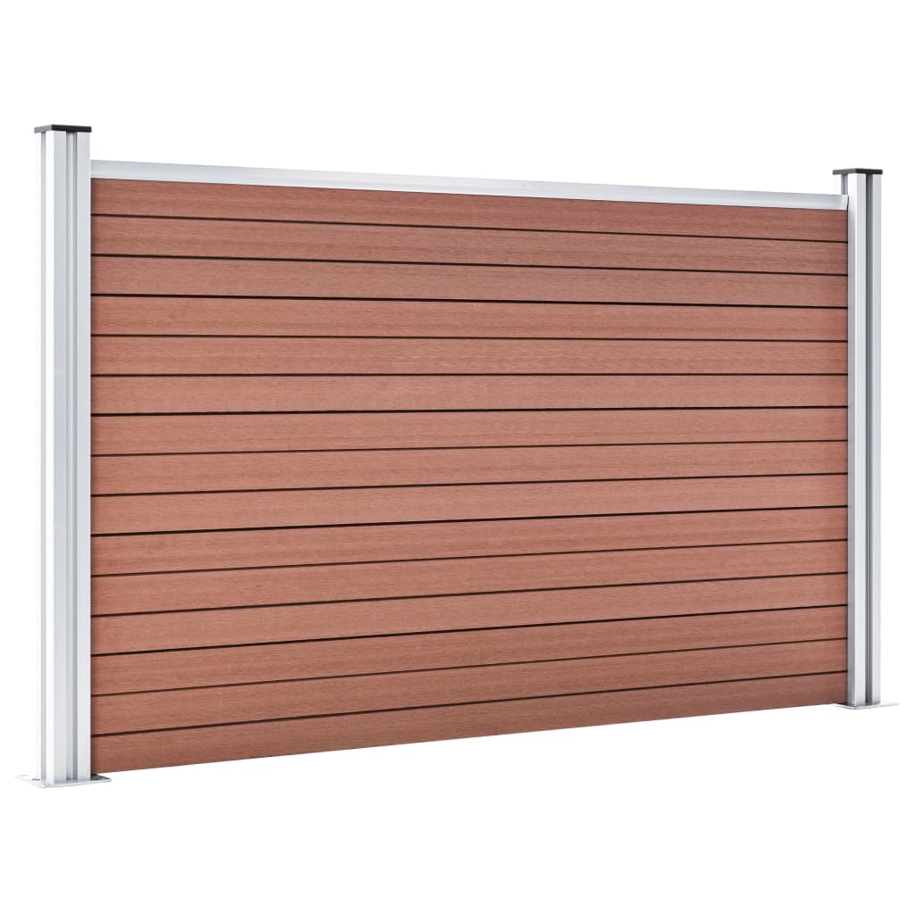 Garden Fence WPC 526x106 cm Brown
