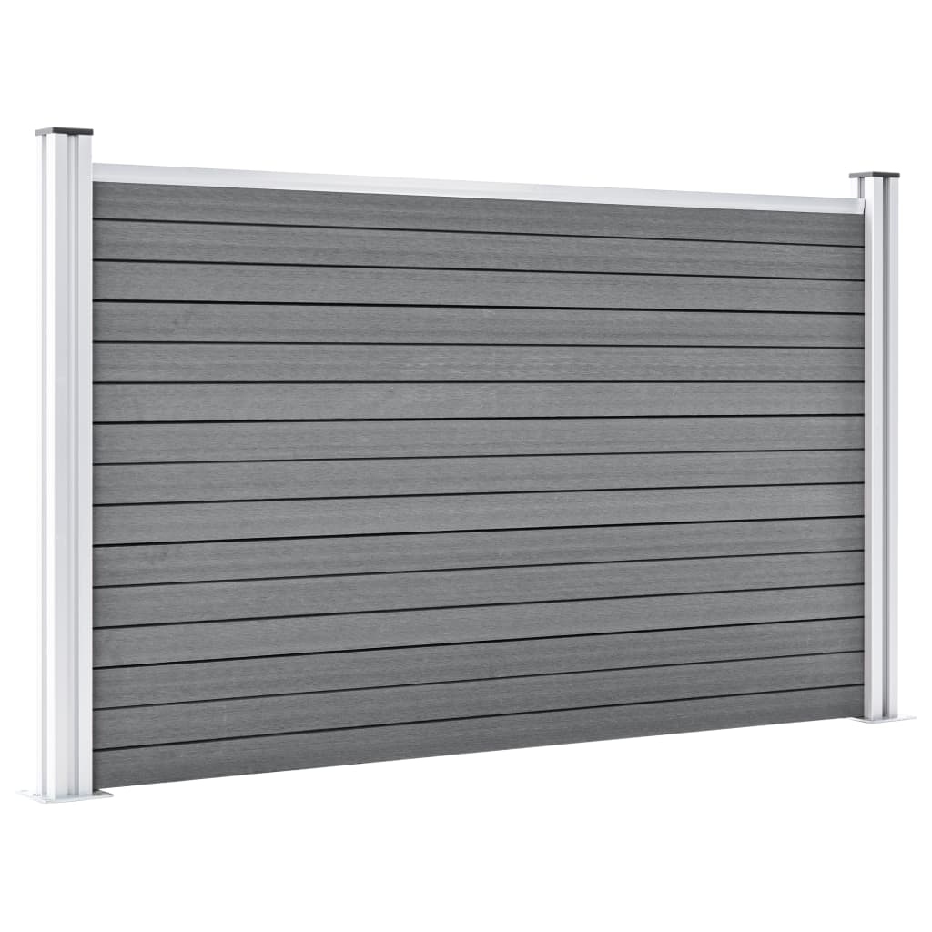 Garden Fence WPC 872x106 cm Grey