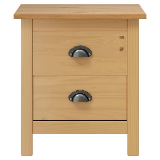 Bedside Cabinet Hill 46x35x49.5 cm Solid Pine Wood